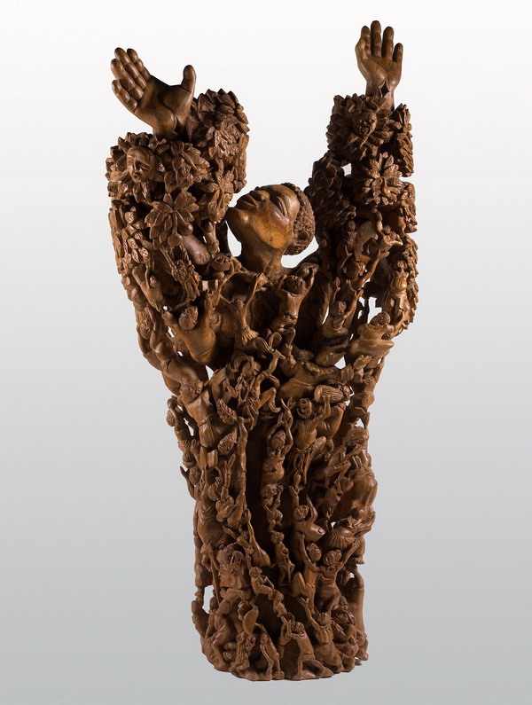 James Chimkon Denji; "Christ the Kachere Tree" ("Cristo, Albero della vita"); legno; 1989; Musei Vaticani; Museo Missionario Etnologico; Inv. 101195