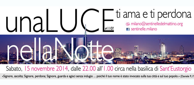 15 novembre – “Una luce nella notte”<br>a Sant’Eustorgio