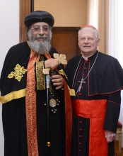 Tawadros II col cardinale Scola