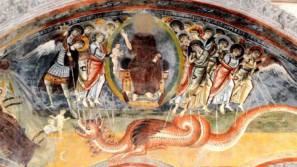 Il drago dell'Apocalisse a San Pietro al Monte a Civate