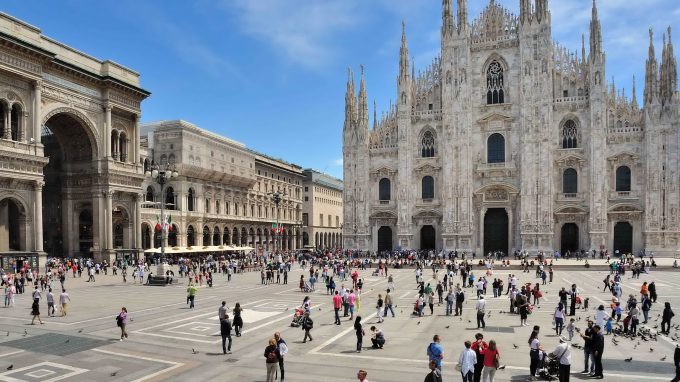 Milano Piazza  Duomo e Galleria Vittorio Emanuele