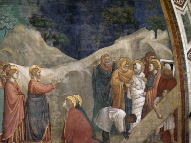 «La risurrezione di Lazzaro» (Basilica di San Francesco, Assisi)