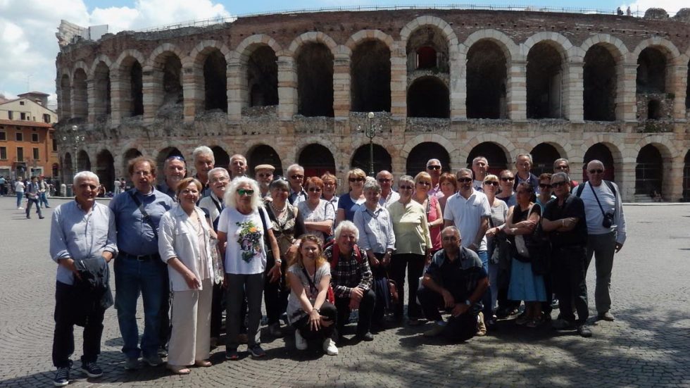 La leva del 1951 di Bernareggio durante una gita a Verona