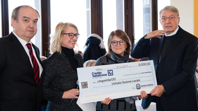 Unitalsi, gli “ombrelli del Papa” per aiutare una persona disabile di Amatrice