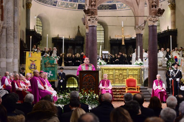 L'Arcivescovo durante il Discorso alla Città pronunciato il 6 dicembre 2017