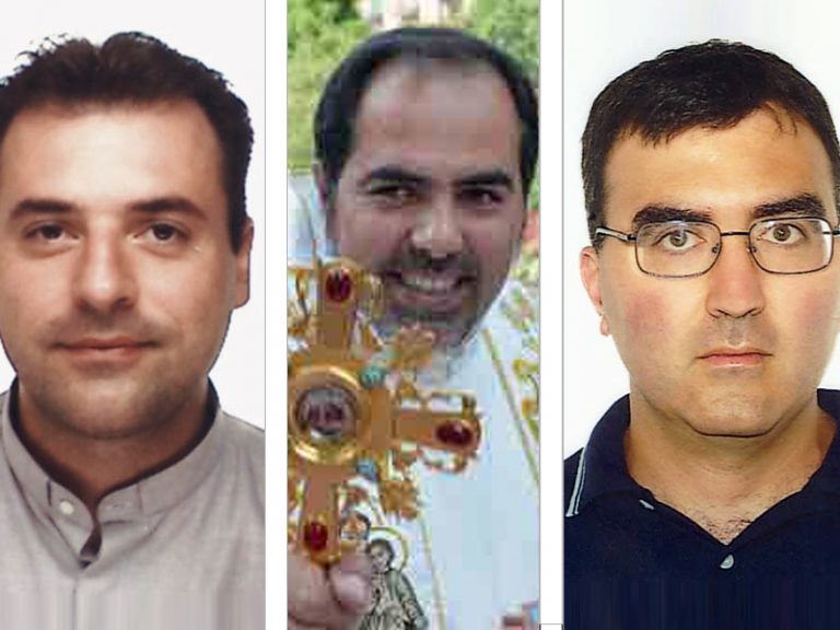 Don Gabriele Moschettini, padre Ciro Sicignano e don Domenico Sirtori