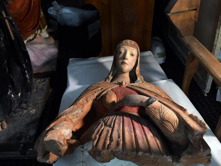 Una Madonna recuperata ad Amatrice