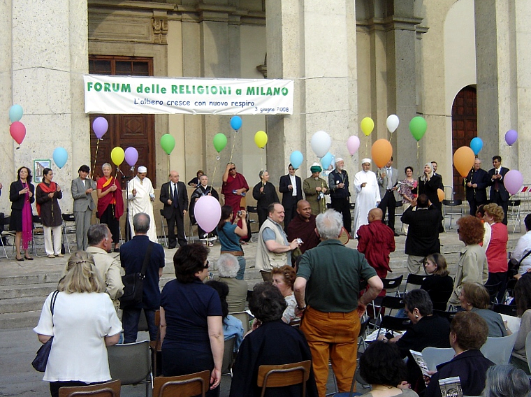 Un evento del Forum delle Religioni a Milano negli anni scorsi