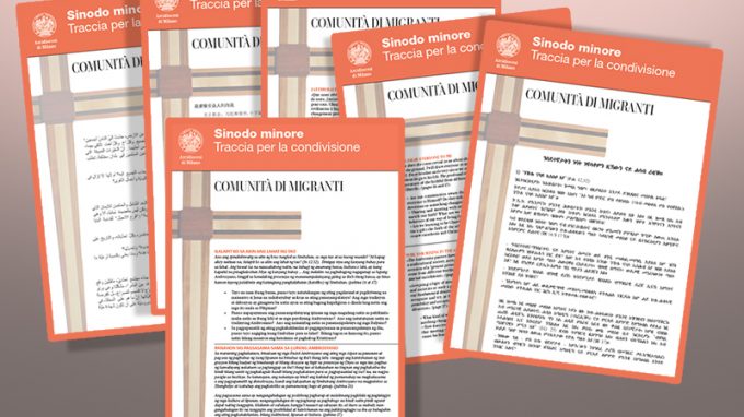 “Chiesa dalle genti”, per il confronto e l’ascolto anche tracce in lingua