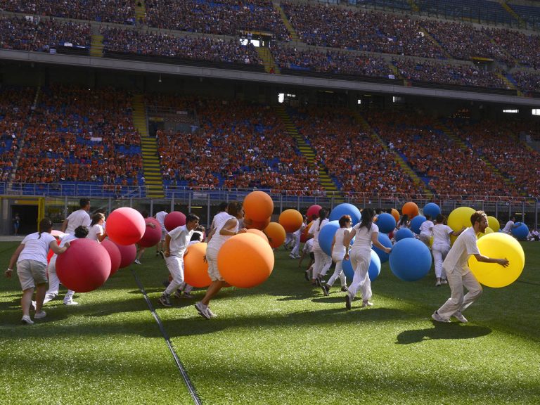 Le coreografie che caratterizzano l'incontro di San Siro 