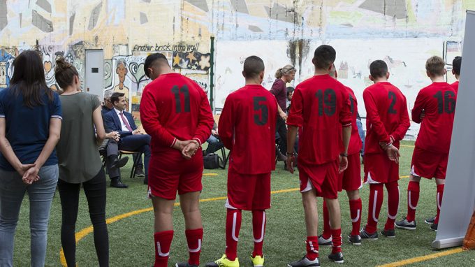 Una squadra di calcio all’Istituto Beccaria