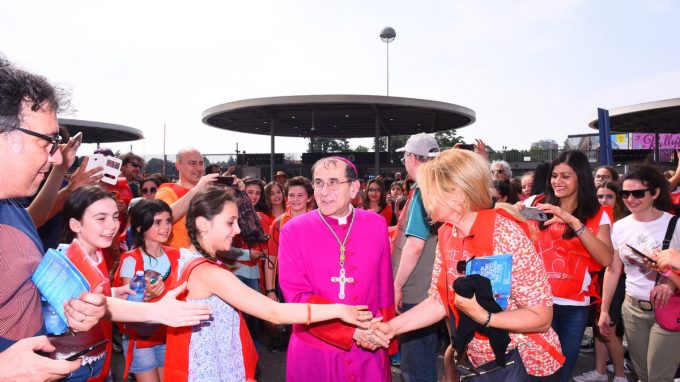 Al «Meazza» l’incontro tra l’Arcivescovo e ragazze e ragazzi della Cresima