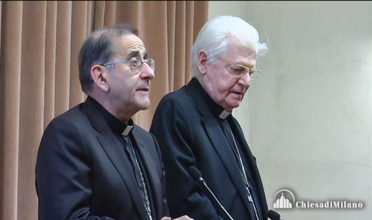 L'arcivescovo Delpini e il cardinale Scola
