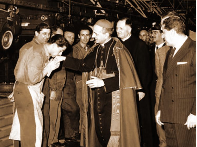 Il Card. Montini visita l’Autobianchi di Desio il 2 marzo 1961