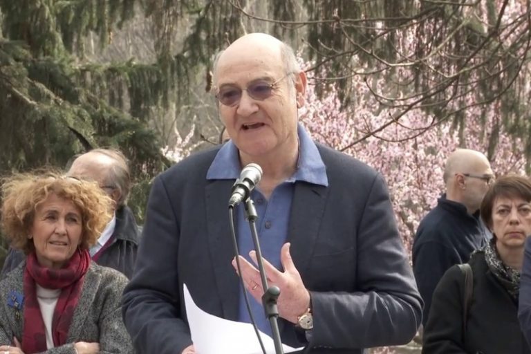 Gabriele Nissim in occasione di un evento al Monte Stella