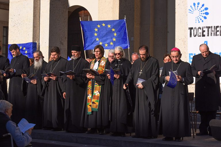 Corteo dei rappresentanti delle Chiese cristiane nel 2019