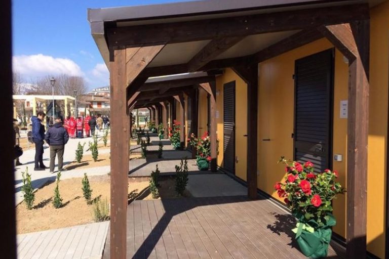 Le case rese disponibili ad Amatrice dopo il terremoto