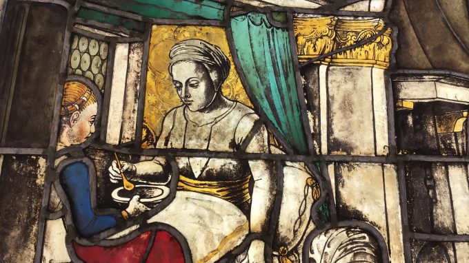 Nel Duomo di Milano la quattrocentesca vetrata di san Giovanni Damasceno restaurata