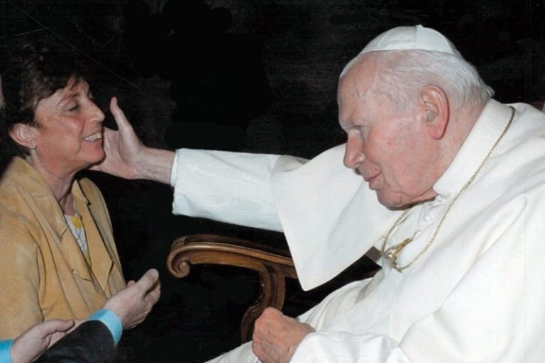 Paola Marozzi Bonzi con Giovanni Paolo II