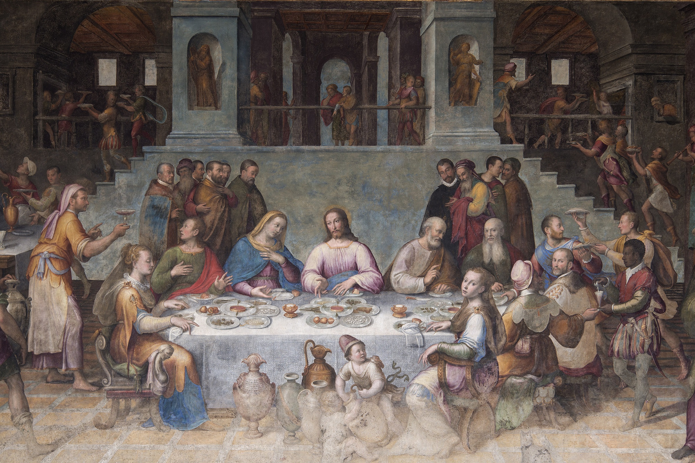 Le Nozze di Cana di Luca Longhi 1580, Cropped