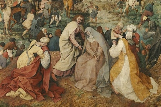 Pieter Bruegel, «Salita al Calvario» (particolare)