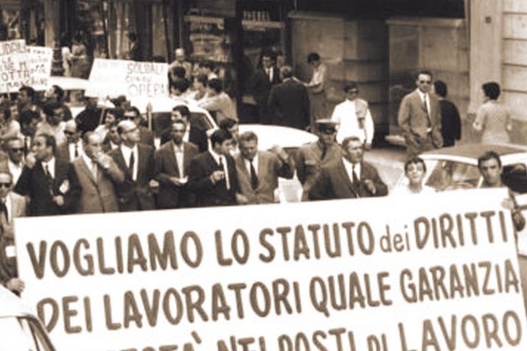 Manifestazione a favore dello Statuto (foto Fondazione Donat-Cattin)