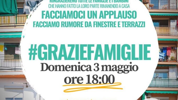 Forum famiglie, 3 maggio alle 18 flash mob per ringraziare genitori, bambini e nonni