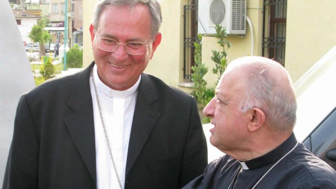 Monsignor Padovese con il cardinale Tettamanzi