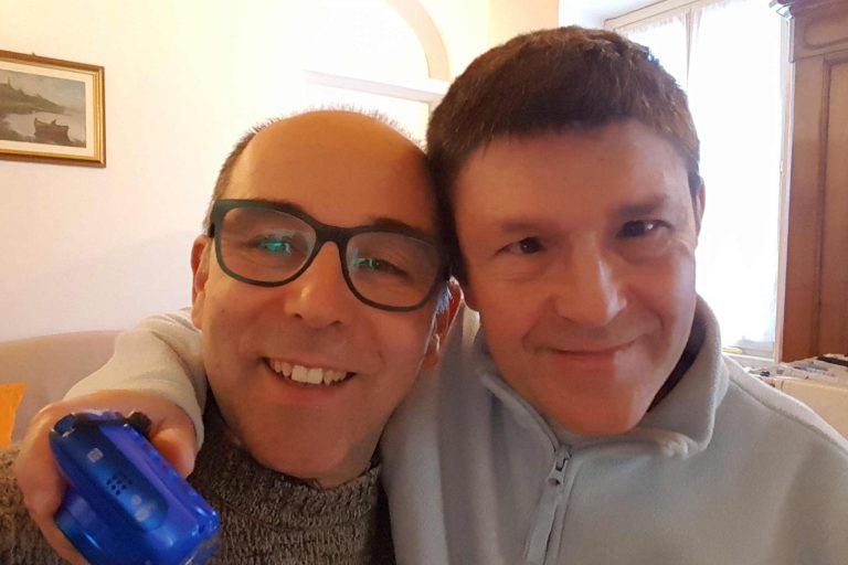 Don Stefano Buttinoni e il fratello Roberto