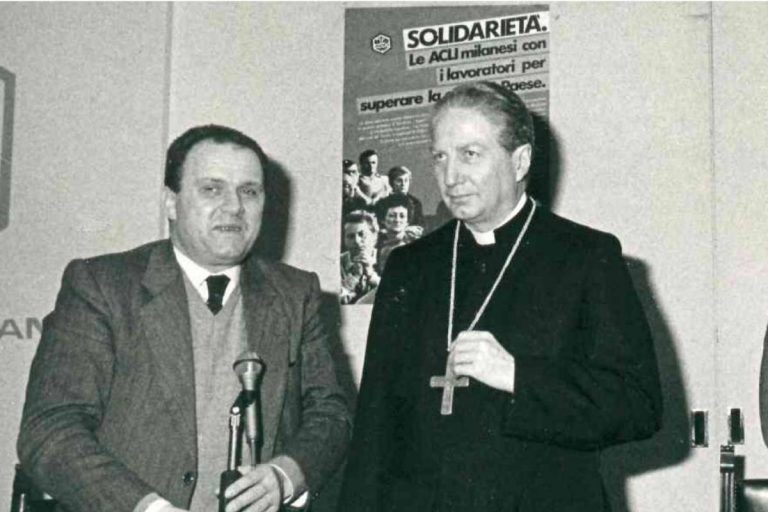 Corrado Barbot con il cardinale Carlo Maria Martini