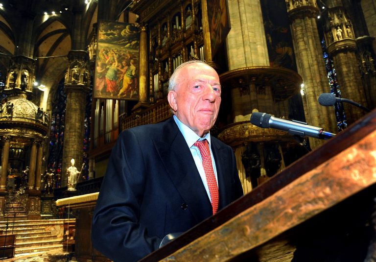 Il presidente della Veneranda Fabbrica del Duomo di Milano, Fedele Confalonieri