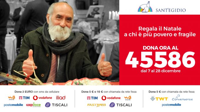 Sant’Egidio: un Natale diverso, ma con gli amici di sempre