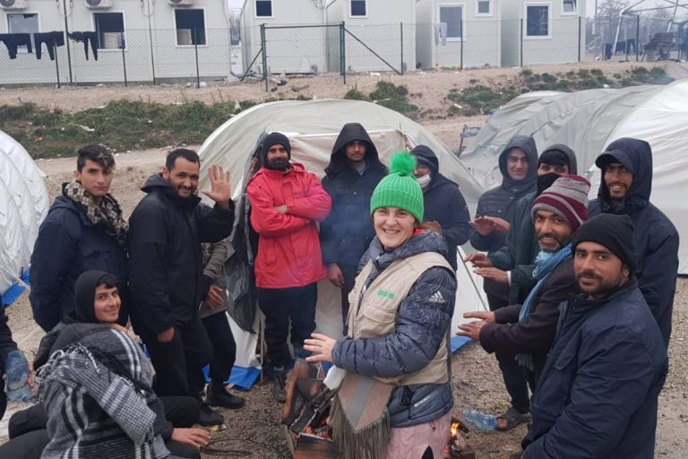 Profughi nel campo di Lipa