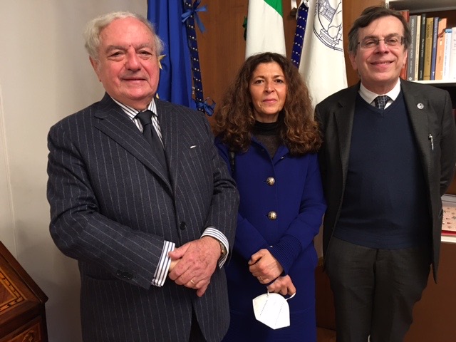 Da destra: Elio Franzini, Marilisa D’Amico, Achille Colombo Clerici