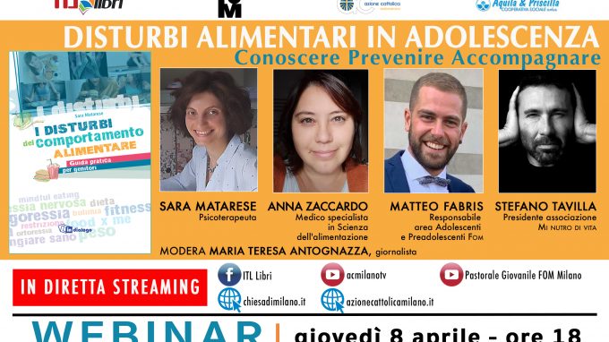 Disturbi alimentari, un webinar per conoscerli e capirli