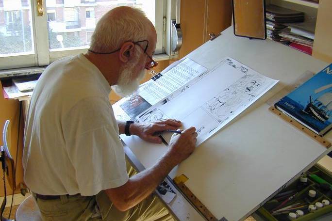 Renzo Maggi al tavolo di lavoro