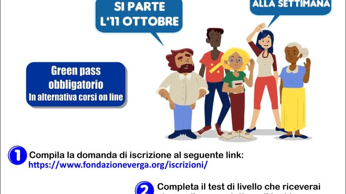 Fondazione Verga, al via i nuovi corsi di italiano per stranieri