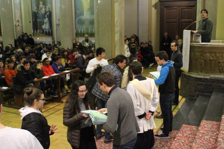 L’esame del Corso cerimonieri svoltosi a Venegono nel febbraio del 2020, poco prima del lockdown
