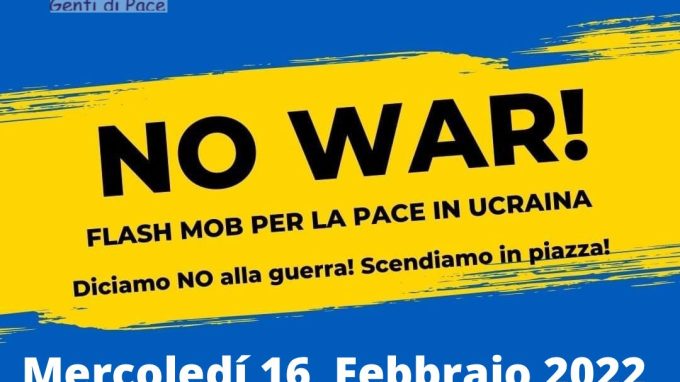 Ucraina, flashmob dei Giovani per la Pace alle Colonne di San Lorenzo