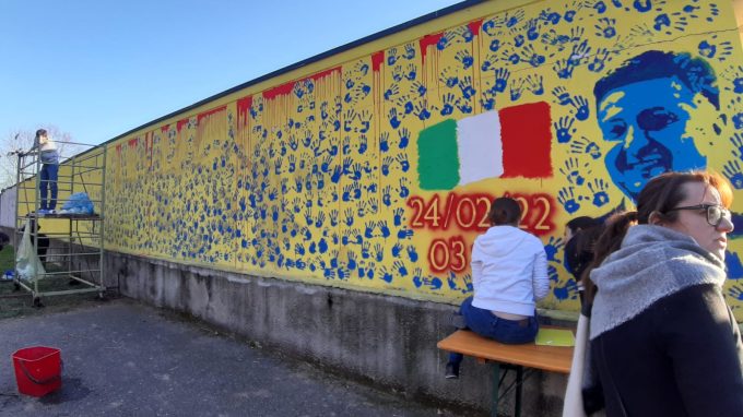 A Corbetta un murale per l'Ucraina