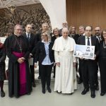 La delegazione dell'Unitalsi con papa Francesco