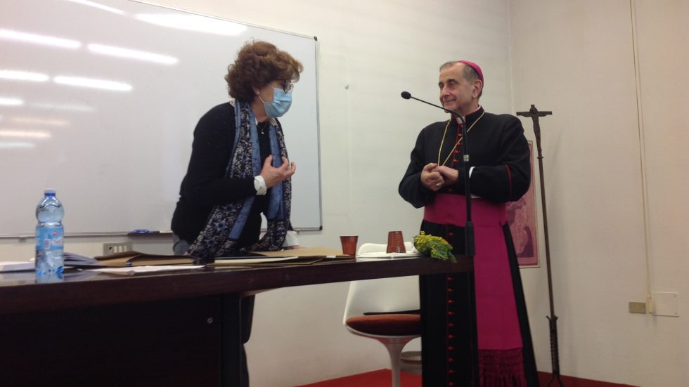 L'Arcivescovo con la presidente regionale Anna Luisa Bravi