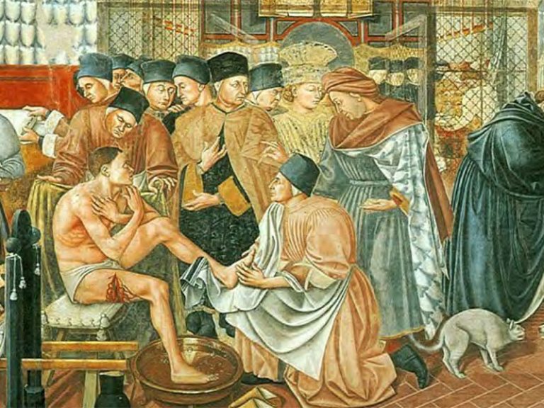 Domenico Di Bartolo “La cura dei malati” in S. Maria Nuova a Firenze