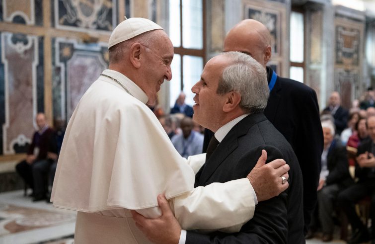 Rappresentanti del Mac con papa Francesco