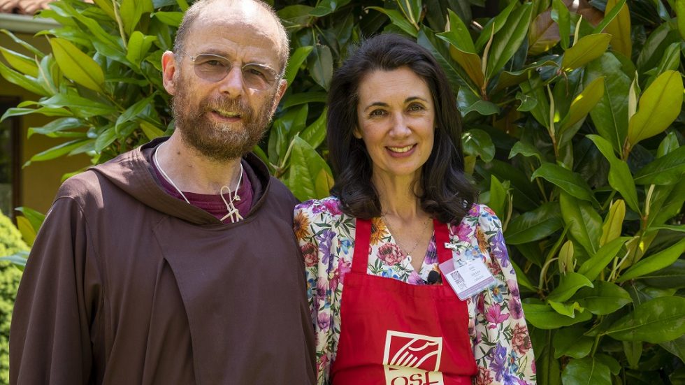 Csaba dalla Zorza con Fra Marcello Longhi (foto Isabella Balena)