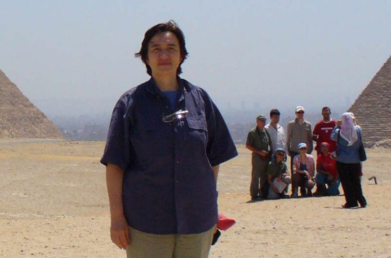 Rosangela Vegetti durante un viaggio in Egitto nel 2006