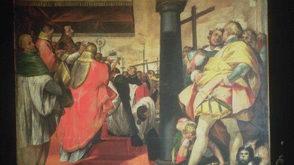 San Carlo benedice le Croci erette a Milano per la peste del 1576 (Cerano, 1602)