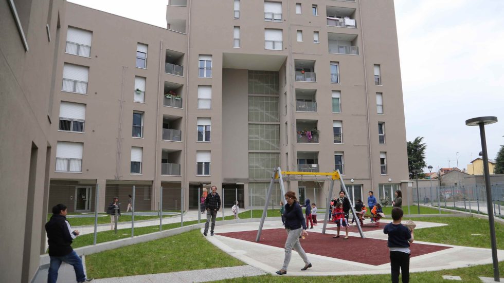 Presentazione nuove case popolari di via Voltri Barona Foto Agenzia Fotogramma