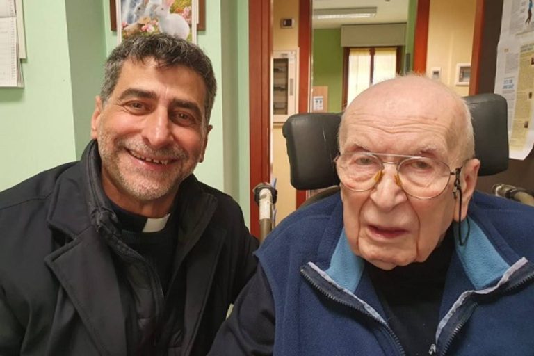 Don Giorgio Caniato assieme a don Raffaele Grimaldi