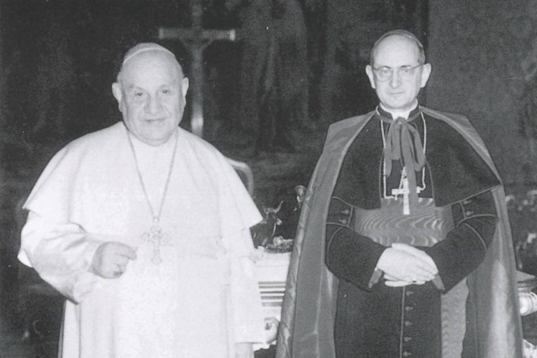 Giovanni XXIII e l'arcivescovo Montini